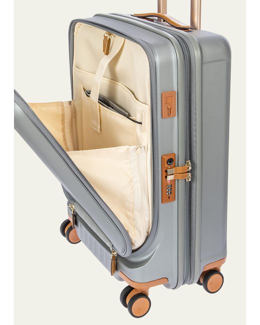 Bric's White Capri 2.0 21" Spinner Luggage With Pocket for men