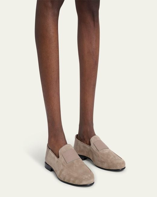 Givenchy Natural Label Suede Foldable Loafers for men