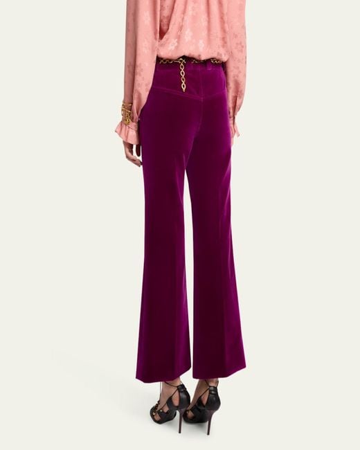 パンツ Chloe Wide Flare Purple Cotton Pants Chloé Cotton Velveteen Flare Leg Pants | Nordstrom