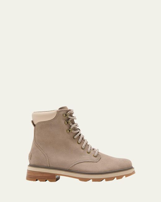 Sorel Natural Lennox Leather Lace-Up Boots