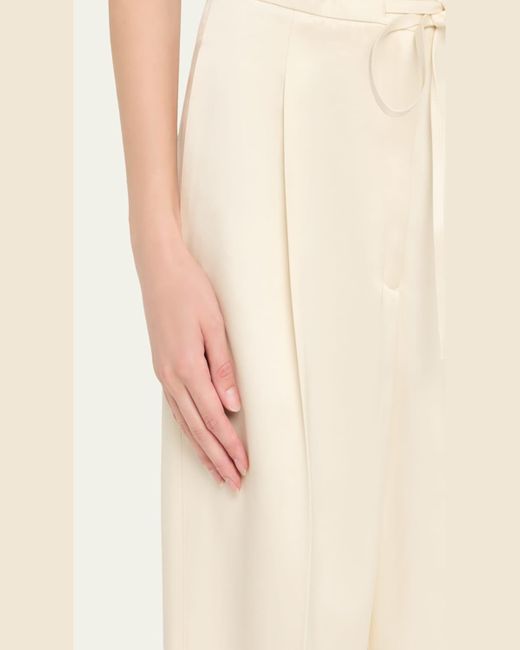 Rohe Natural Satin Drawstring Trousers