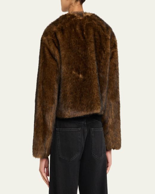 Marc Jacobs Brown Teddy Cropped Jacket