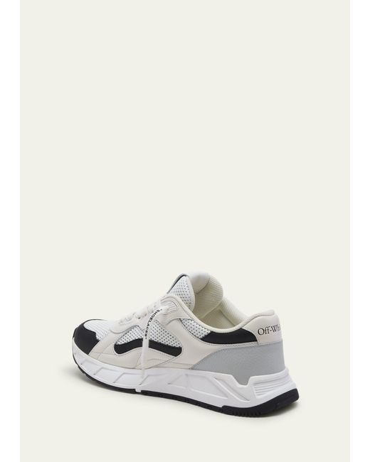 Off-White c/o Virgil Abloh White Runner B Leather Low-top Sneakers for men