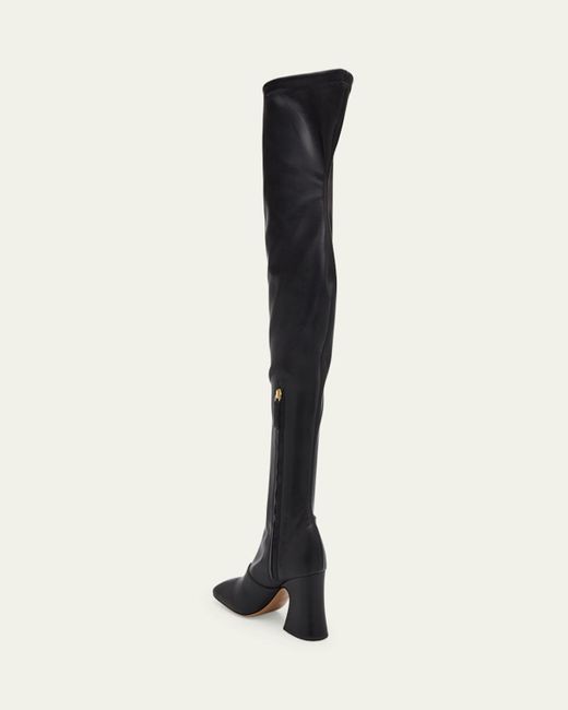Chloé Janis Patent Leather Over-The-Knee Boots in White | Lyst