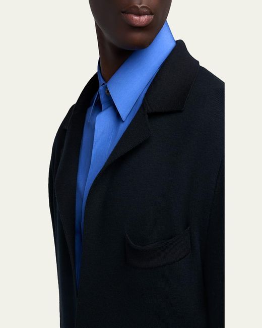 Tom Ford Blue Double-Face Wool Sweater Jacket for men