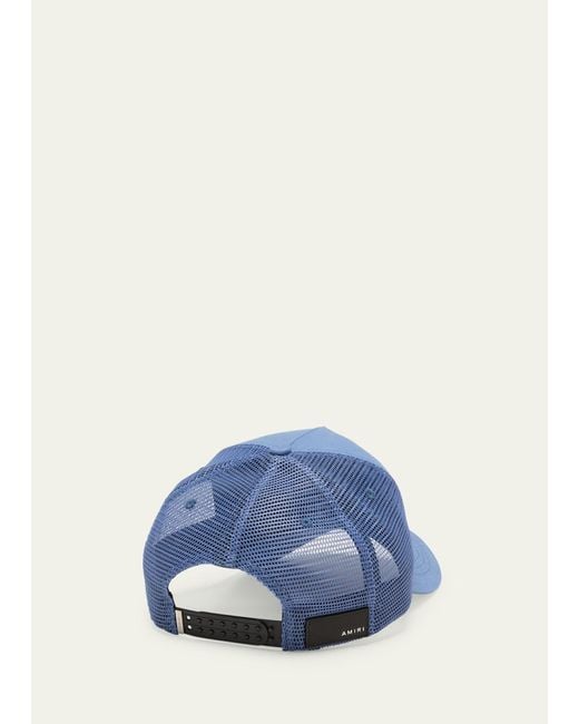 Amiri Blue Ma Logo Trucker Hat for men
