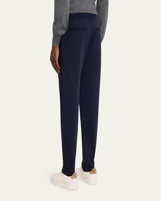 Brunello Cucinelli Blue Casual Drawstring Pants for men