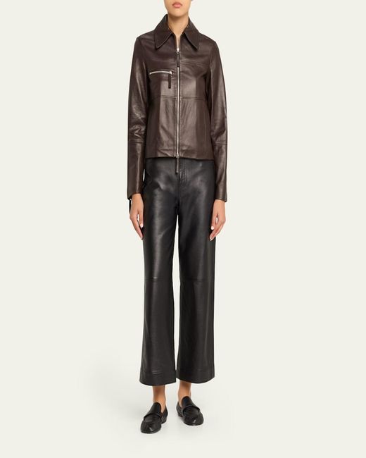 Proenza Schouler Brown Annabel Leather Jacket