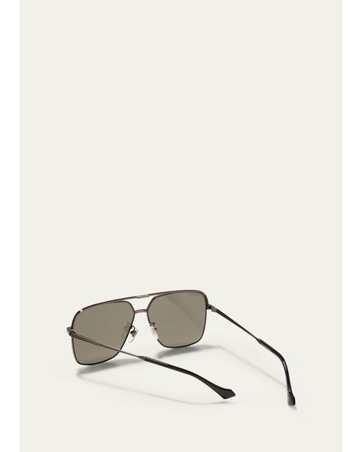 Gucci Natural Metal Aviator Sunglasses for men
