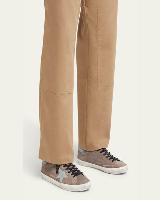 Golden Goose Deluxe Brand Natural Super Star Suede Low-Top Sneakers for men
