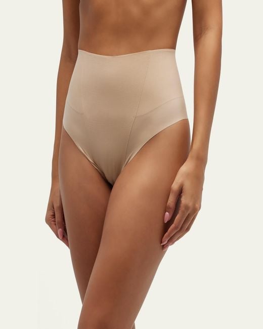 Commando Blue High-Rise Zone Smoothing Thong