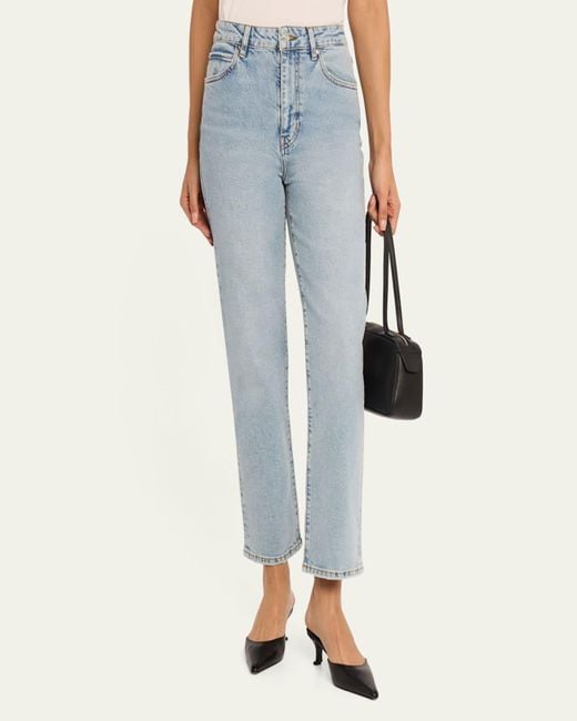 FRAME Blue The Ruler Crop Jeans