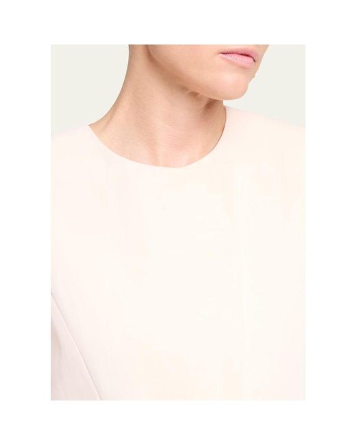 Twp Natural High-Neck Hidden Placket Vest