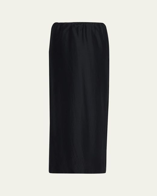 The Row Black Saul Maxi Skirt With Pockets