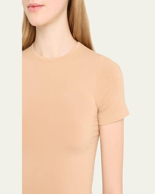 Skims Blue Soft Smoothing Seamless Short-Sleeve T-Shirt