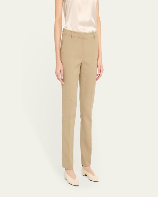 Lafayette 148 New York Natural Manhattan Cotton Twill Cigarette Pants