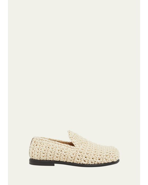 J.W. Anderson Natural Crochet Cotton Slip-on Loafers