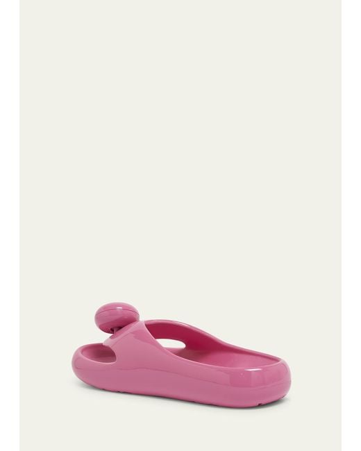 Loewe Pink Pebble Foam Toe-post Slide Sandals