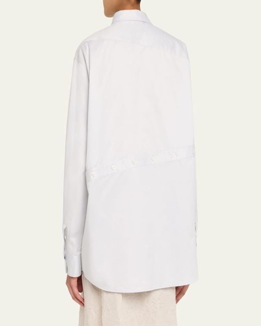 Peter Do Kiko Spiral Button-Down Shirt in White | Lyst