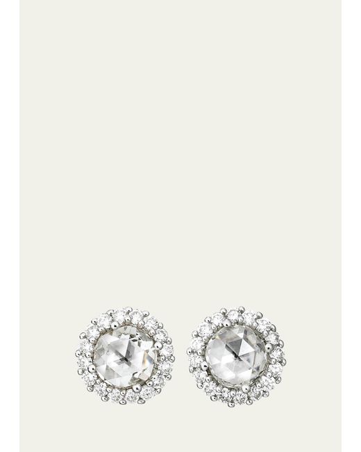 Paul Morelli 18k White Gold Rose-cut Diamond Earrings