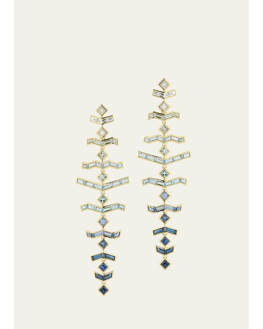 ARK Fine Jewelry Natural Water Vibrations Ombre Diamond & Gemstone Earrings
