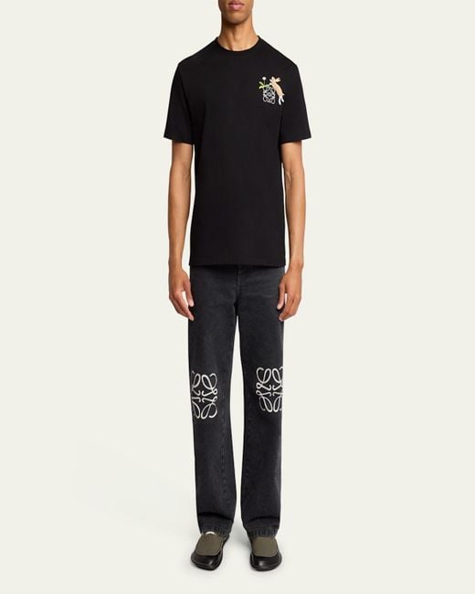 LOEWE Suna Fujita バニーTシャツ Black org.jpg