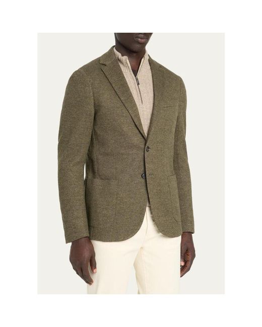 Baldassari Green Cotton Jacket for men