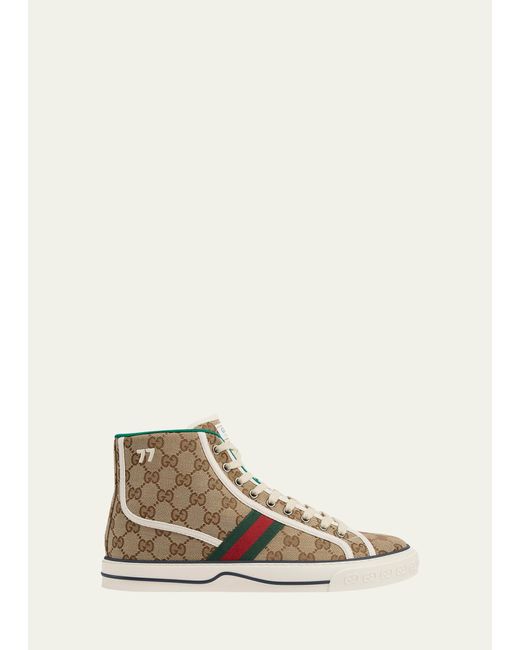 Gucci Natural Tennis 1977 Canvas High-top Sneakers for men