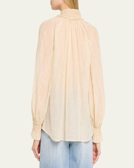 Zimmermann Natural Aster Buttoned Blouse