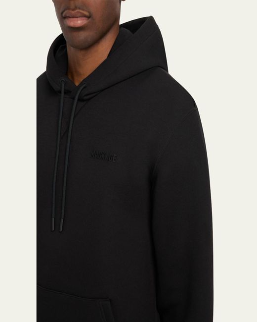 Mackage Black Krystian Double-Face Jersey Hoodie for men