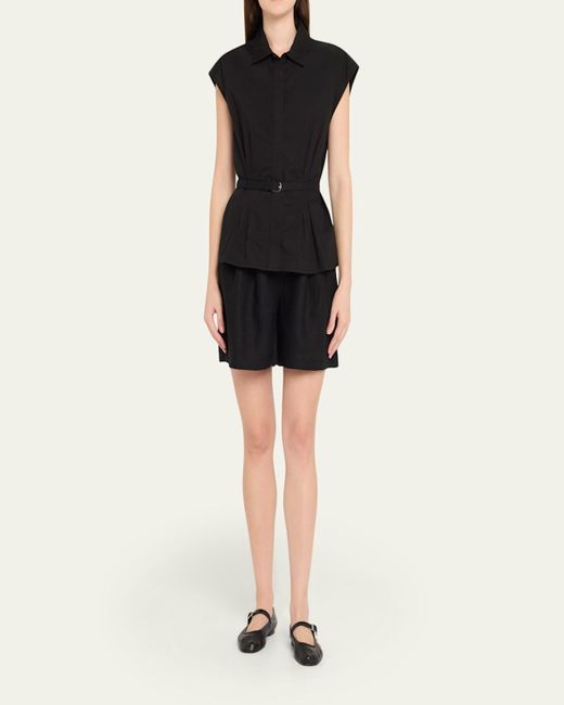Posse Black Marchello Linen Shorts