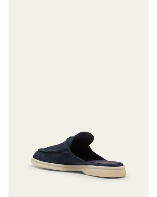 loro piana babouche charms walk suede mules