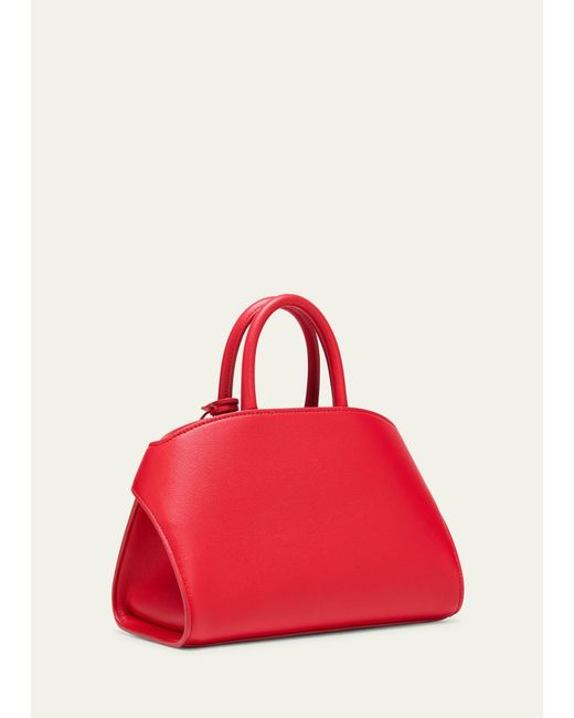 Ferragamo Red Hug Mini Leather Top-handle Bag