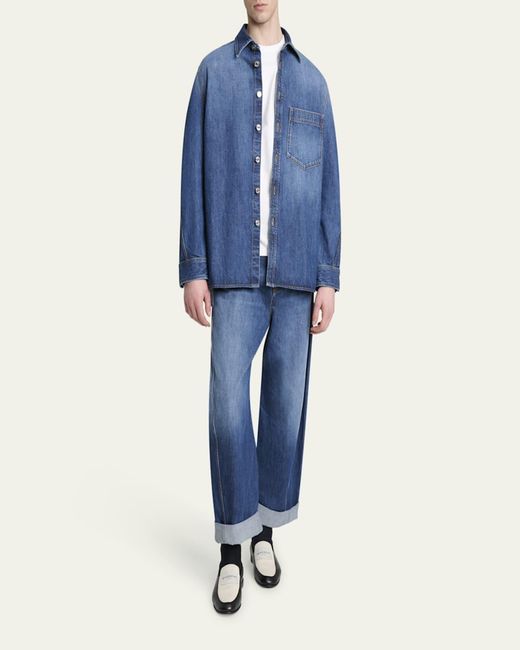 Givenchy Blue Denim Overshirt for men