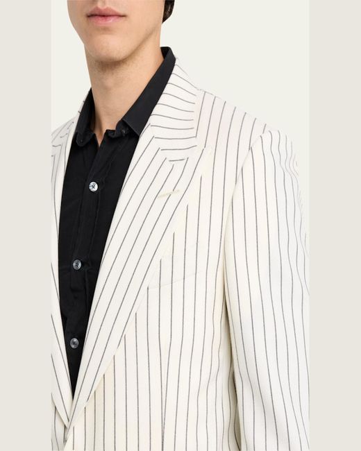 Tom Ford Natural Shelton Pinstripe Sport Coat for men