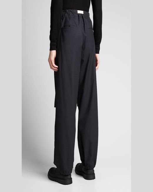 Jil Sander Black D-Ring Belted Cargo Pants for men