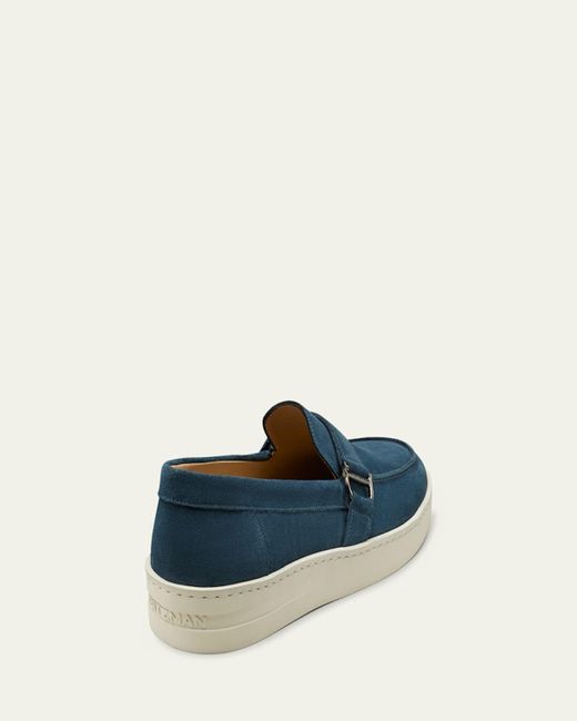 Stuart Weitzman Natural Hamptons Suede Buckle Loafers for men