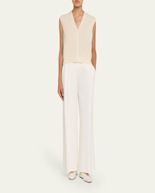 Jonathan Simkhai Natural Rozzi Cashmere Vest