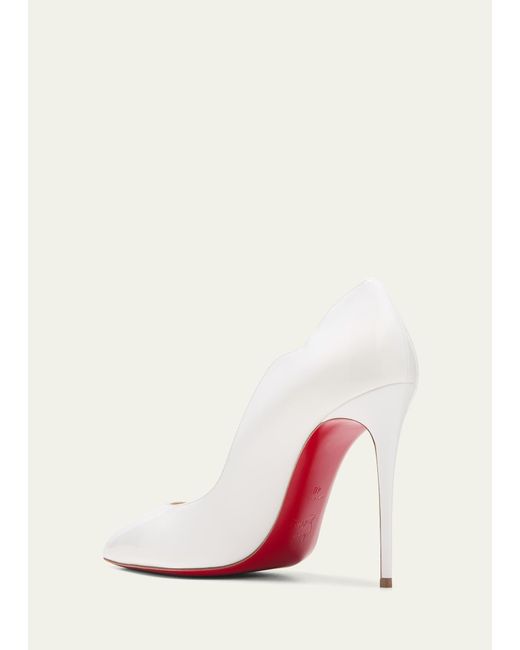 Christian Louboutin Natural Hot Chick 100 Patent Red Sole High-heel Pumps