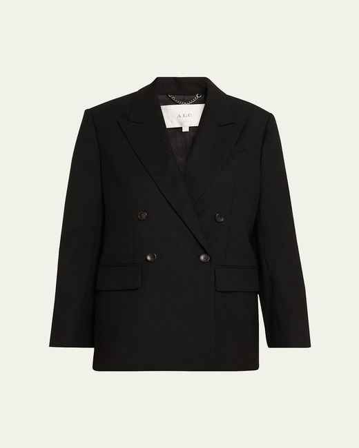 A.L.C. Black Calla Oversized Tailored Jacket