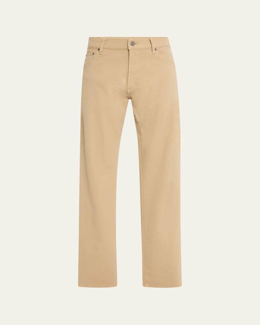 Ralph Lauren Natural Sherrington Slim Twill 5-Pocket Pants for men