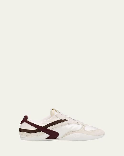 Miu Miu Natural Colorblock Nylon Tech Runner Sneakers