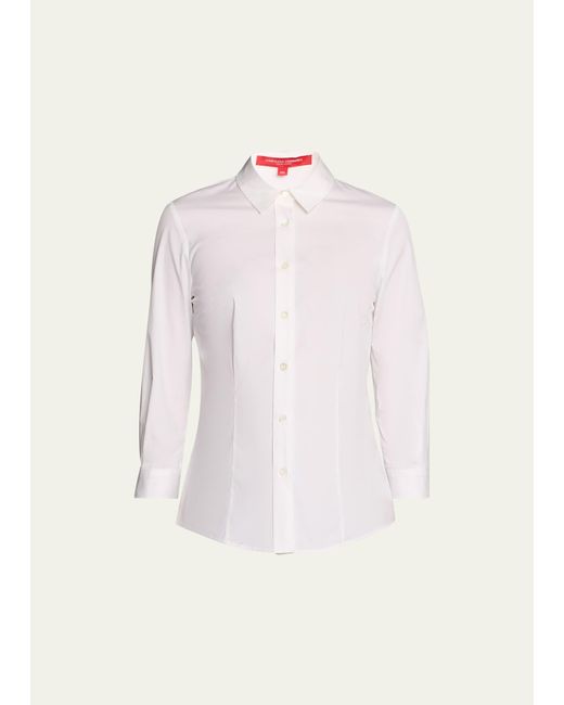 Carolina Herrera Pink Classic Cotton Button-front Shirt