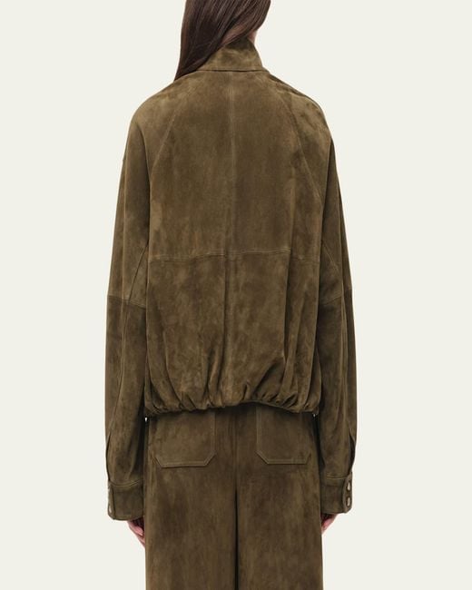 Jonathan Simkhai Green Marley Suede Jacket