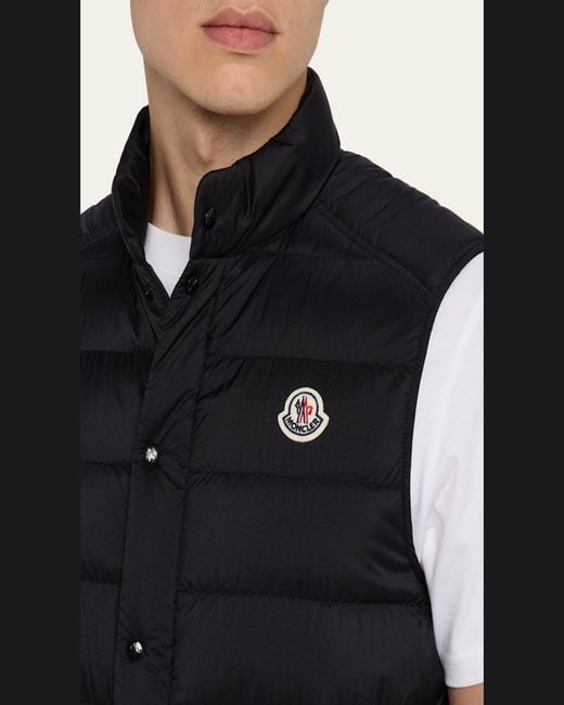 Moncler Green Barthe Down Vest for men