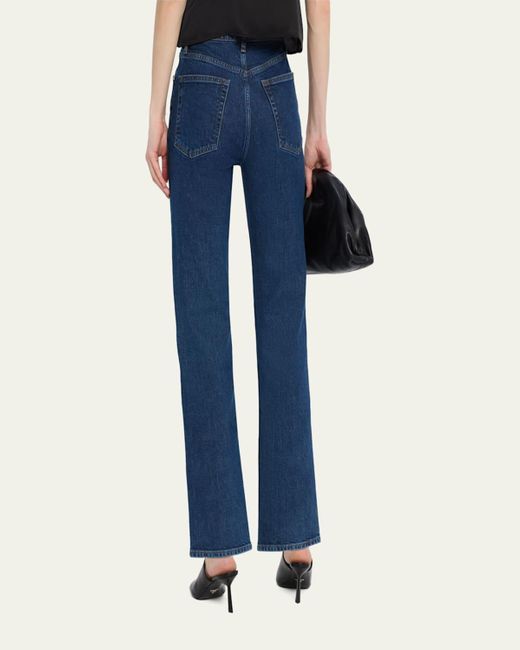 FRAME Blue The Ruler Crop Jeans