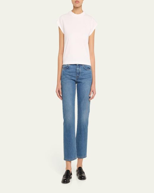 Agolde Natural Bryce Cap Sleeve Tee
