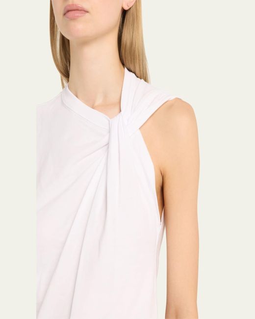 Isabel Marant Natural Nayda Twisted Cap-Sleeve T-Shirt