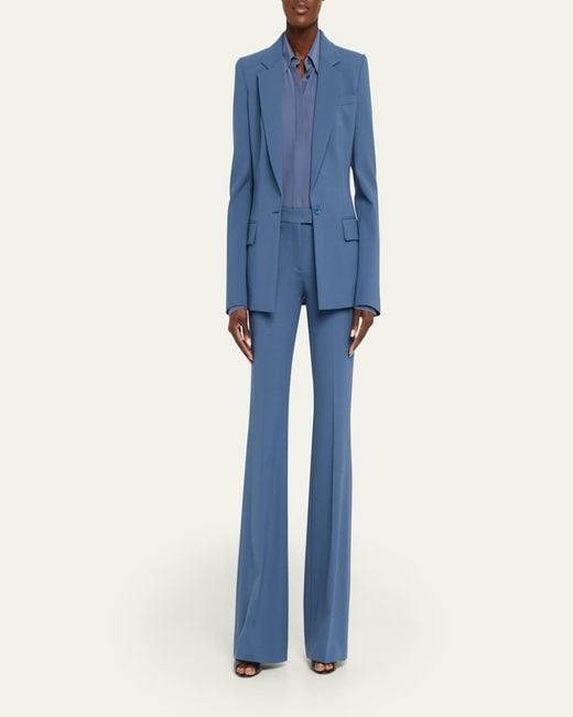 Michael Kors Purple Tailored Single-Button Blazer
