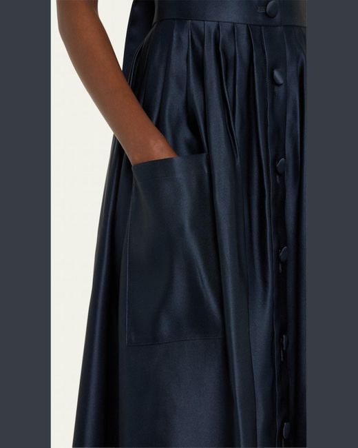 Duchess satin maxi skirt online